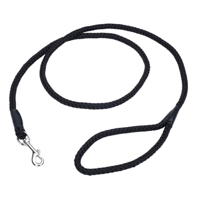 Coastal Rope Dog Leash круглий повідець для собак, чорний, 1,8м.